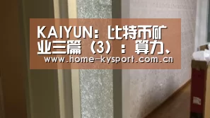 KAIYUN:比特币矿业三篇(3):算力、矿机成本和收益核算(图3) KAIYUN:比特币矿业三篇(3):算力、矿机成本和收益核算(图3)